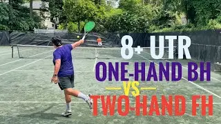 Clash of Rare Tennis Styles: Two Hand Forehand vs One Hand Backhand (Prize Money Tournament) 