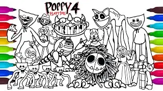 Poppy Playtime Chapter 4 Big Coloring Pages / How to Color Main Bosses and MONSTERS #835