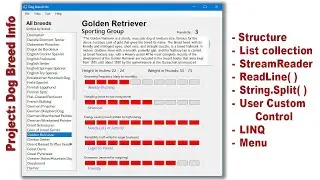 OOP Programming (VB) - 10O Dog Breed Info Project