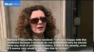 Romans react to Berlusconi's community service sentence
