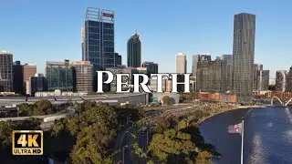 Perth, City in Australia 🇭🇲 By Drone Footage #perth #australia
