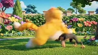 Cartoon Cat and Dog Fight Video