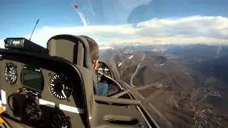 gliding in the wind over Varese