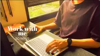 Work with me (50 mins) | Flowing Water + Lofi music