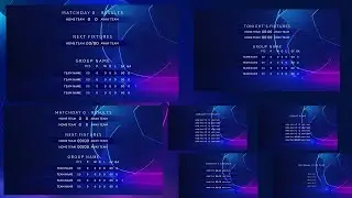 UEFA Football League Results After effect