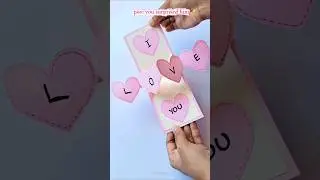 cute pop up gift card for him 💕 #youtube #shorts #giftcard #giftideas #cardmaking #forhim #art #diy