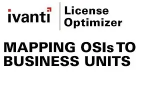 License Optimizer - Hardware (OSI) to Business Unit mapping