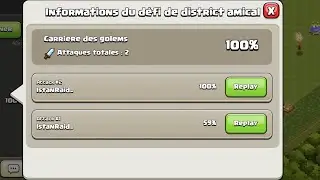 Carri&egrave;re des golems en 2 attaques