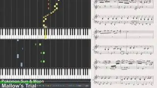Mallow's Trial - Pok&eacute;mon Sun & Moon (2 pianos Synthesia Piano Tutorial)