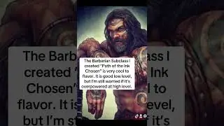 Finally got to test some things out in my homebrew #dnd #homebrew #oneshot #barbarian #thurn