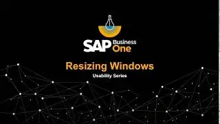 СЕРИЯ &laquo;УДОБСТВО ИСПОЛЬЗОВАНИЯ&raquo; &ndash; ИЗМЕНЕНИЕ РАЗМЕРА ОКОН В SAP BUSINESS ONE