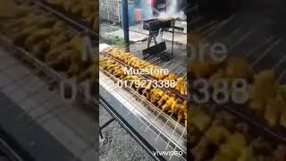 Dapur bakar satay infrared saiz panjang 4 kaki