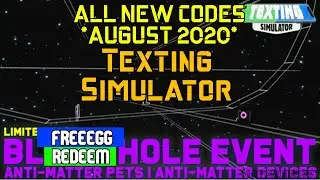 *AUGUST 2020* ALL TEXTING SIMULATOR  WORKING CODES (ALL CODES IN DESCRIPTION)