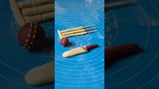 How to make fondant bat & ball #cake #shortsfeed #trending ##shorts #viral #BakingBites