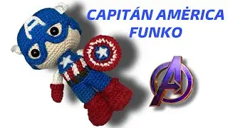 CAPITÁN AMÉRICA FUNKO Amigurumi 2/3 (SUBS🇺🇸🇧🇷) #capitanamericaacrochet #capitanamericafacildehacer