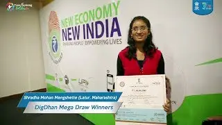 Shradha Mohan Mengshette, Winner of DigiDhan Mega Draw