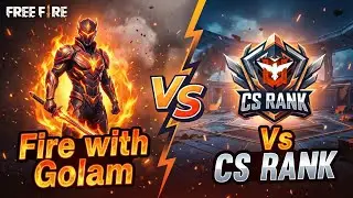 FIRE WITH GOLAM! 🔥 CS Rank কাঁপানো ম্যাচ 💥 1 vs 4 Clutch!