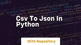 csv to json in python