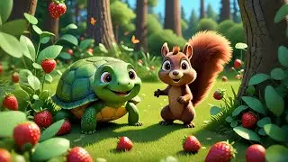 Tutu Turtle Eats a Strawberry | Turtle Song for Kids | Nursery Rhymes and Healthy Eating Songs