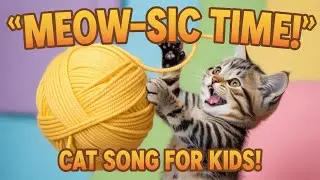 Cute Kitten Song for Toddlers | Happy Cat Singing Nursery Rhymes with Meow Meow Dance Fun