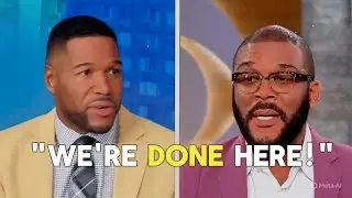 Tyler Perry WALKS OFF Good Morning America Interview After Heated Clash With Michael Strahan.