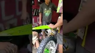 Klx 140 bore up 63, Knalpot notifumi competition, #shorts  #adventure #norifumi #klx