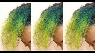 Natural Hair || Manic Panic - Electric Lizard and Atomic Turquoise