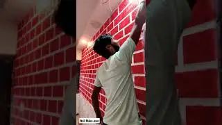 Wall Makeover - Brick wall design