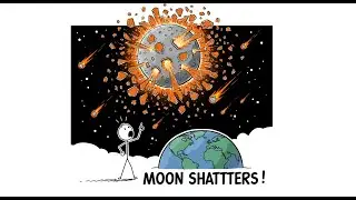 What If the Moon Broke Apart Into Millions of Glowing Pieces?