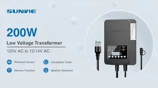 SUNVIE LVT-MH2Z-200W 2 Zone Landscape Lighting Transformer Introduction & Installation Guide