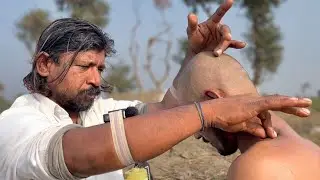BENGALI BABA BEST THERAPY FOR STRESS RELIEF | ASMR HEAD & BACK MAGICAL MASSAGE | 