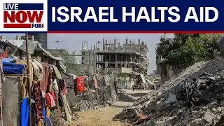 Israel halts transfer of aid into Gaza  | LiveNOW from FOX