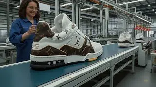 How Louis Vuitton Creates Luxury Sneakers! The Secret Luxury Sneaker Production
