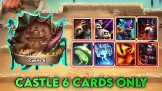 castle crush only Castle 6 cards  Challange 💥
