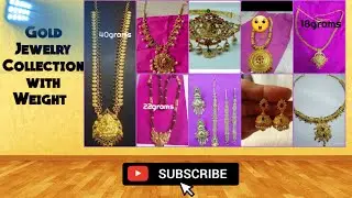 Gold Jewelry Collection With Weight In Telugu/keerthi kitchen and fashion