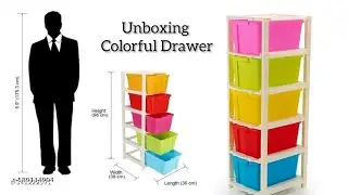 Colorful Storage Organizer Unboxing 🌈 | 5-Layer Multi-Purpose Drawer Rack 