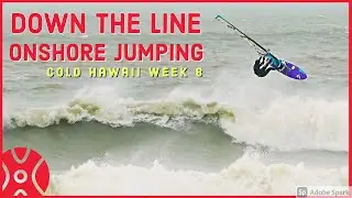 Down the line & ONshore Jumping, Windsurf Video from Cold Hawaii Denmark, 2021 log week 8. MAX 360