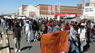 Fees must fall student protest march to UKZN legislature, 20 September 2016