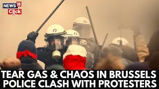 Belgian Protests Turn Chaotic &mdash; Tear Gas, Stones, and Broken Windows | Europe on Edge | N18G