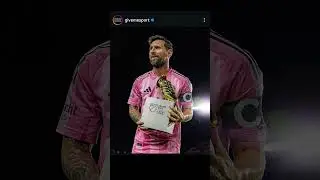 Messi won the Golden Boot award in MLS