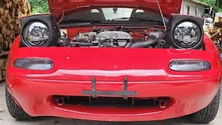 NA MIATA LED HEADLIGHT INSTALL