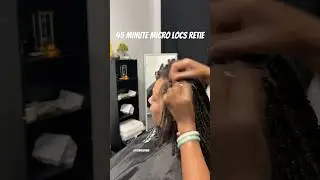 How fast can you retie micro locs #locjourney #locs #microlocs #microlocsjourney