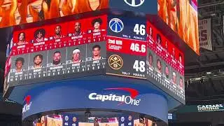 Washington Wizards vs Denver Nuggets (End of the first half)