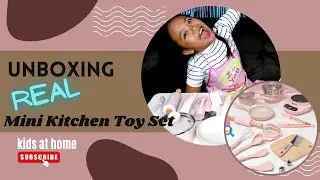 Real Mini Cooking Set for Kids Unboxing || Maifan Stone Mini Kitchen Toy Review || Kids Cooking