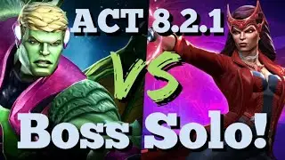MCOC - ACT 8.2.1 - Hulkling Vs Scarlett Witch (Sigil) - Boss Solo!!