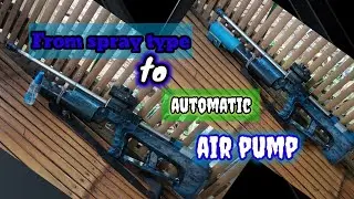 Denatured alcohol toy gun from spray type to automatic airpump, @kuyacydiytv5014