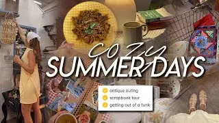 COZY DAYS | antique outing, workouts, athleisure haul, scrapbook tour, & getting out of a funk ☕️