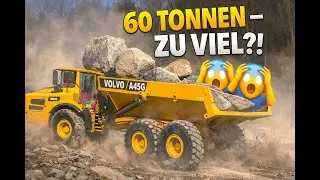 60 Tons of Granite in the Volvo A45G ! Overloaded in Extreme Terrain