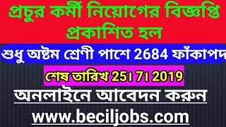 8th pass government job 2019
