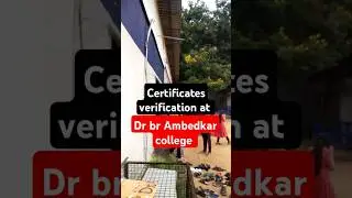 Certificates verification at Dr br Ambedkar college || #tgicet @Nizamvlogs05